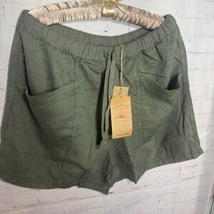 Faherty Topanga Drape Short thyme green